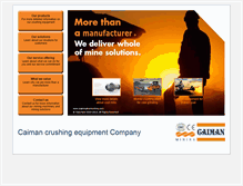 Tablet Screenshot of coalcrushermachine.com